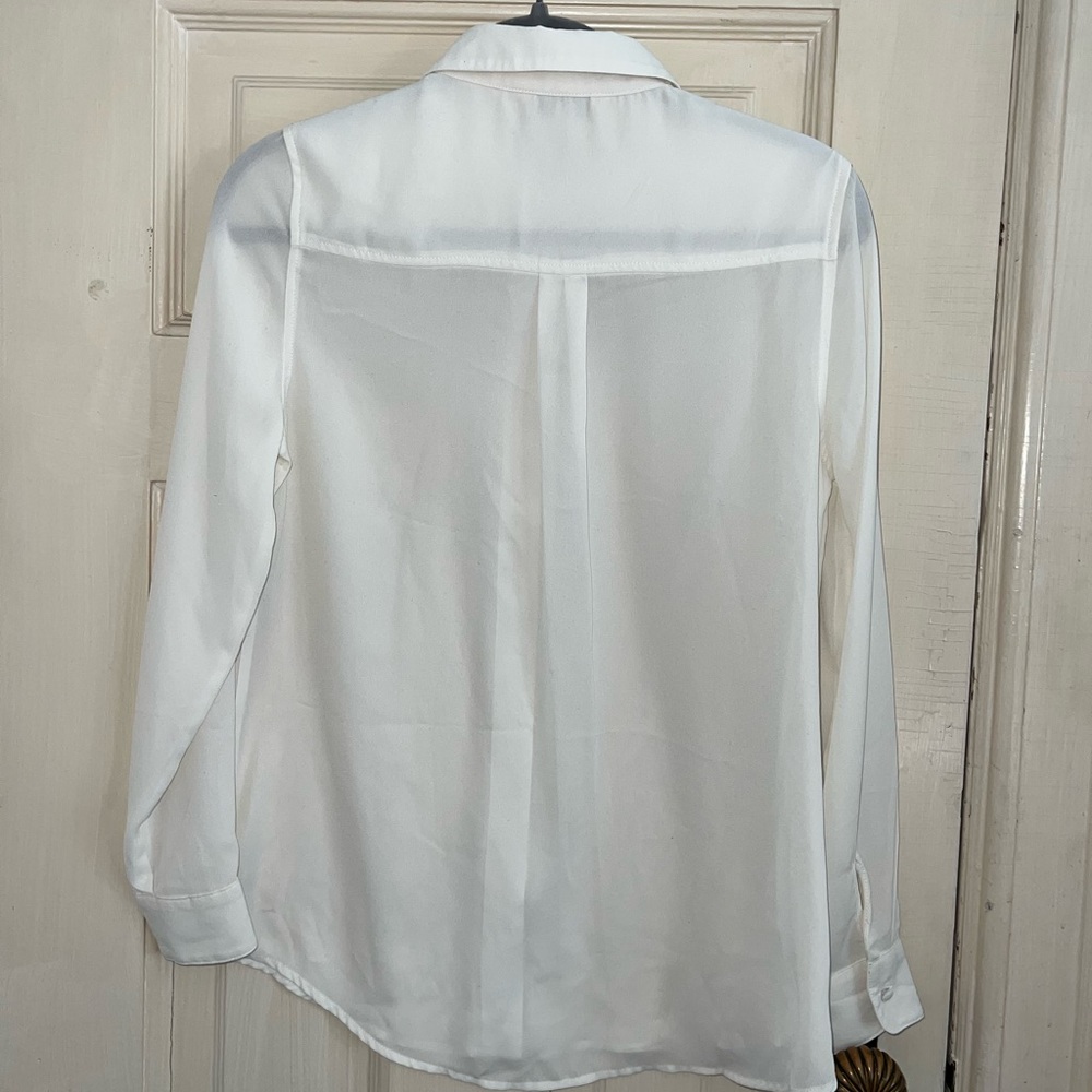 Nanette Lepore Sheer Button Down - Picture 2 of 4